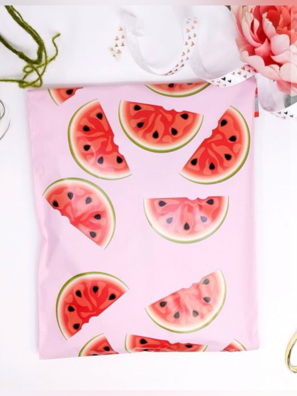30 10” x 13” Watermelon Poly Mailers